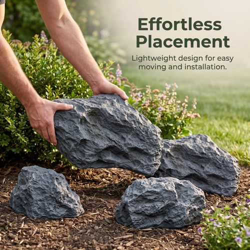 Plastic artificial rock - artificial, for