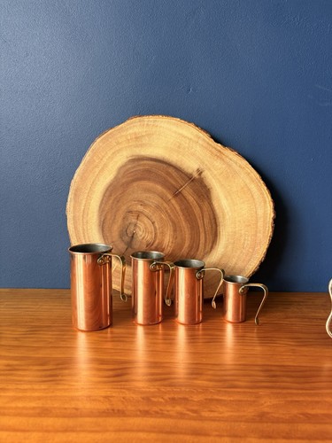 Vintage copper measuring cups - vintage,