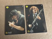 2 X AC/DC PHONE CARDS SWIFT NEW VERY RARE! CONSECUTIVE NUMBERS