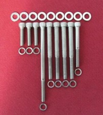 FORD 289 302 - ENGINE REBUILD/DRESS UP -  8 x STAINLESS STEEL CAP HEAD BOLT KITS