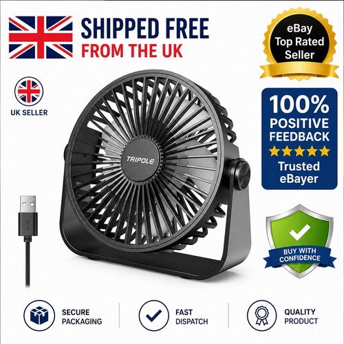 Tripole desk fan portable usb - tripole,