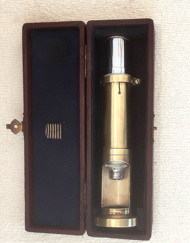 Vintage brass pocket field - brass,