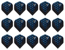 5 Target Agora Ultra Ghost Standard Shape Dart Flights – Ships Tracking – Blue
