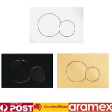 For Geberit Sigma 01 Dual Flush Button & Plate -  Black / White / Gold