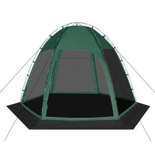 Screen Tent with Removable Floor, 11.8FT x11.8FT Six-Sided Gazebos with Mosqu...