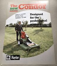 HAYTER The new Condor Mower Original 1980s Glossy Sales  Brochure
