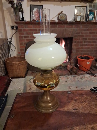 Antique victorian brass oil - victorian,