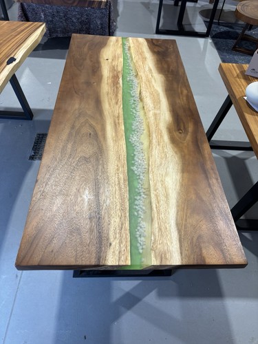 Resin river dining table - table, –