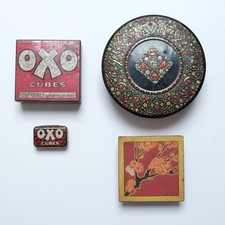 Vintage tins including OXO -