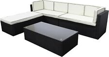 Rattan Garden Furniture Corner Sofa 6 Seaters Lounge Set In/Outdoor Extra Wide