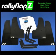 rallyflapZ Mudflaps & Brackets VW Golf R Mk7/7.5 ESTATE* Black 4mm PVC *G R-Silv