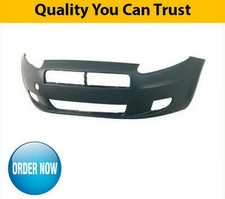 Fiat Grande Punto Front Bumper Primed 2006-2010 Insurance Approved UK Seller New