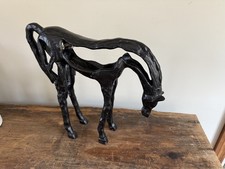 Metal Horse Statue Unique Rustic Office Home Decor Modern Art Animal Sculpture