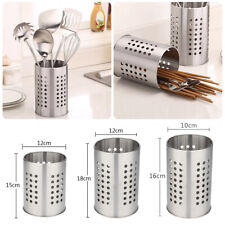 Stainless Steel Cutlery Stand Kitchen Sink Tidy Utensil Holder Rack Drainer