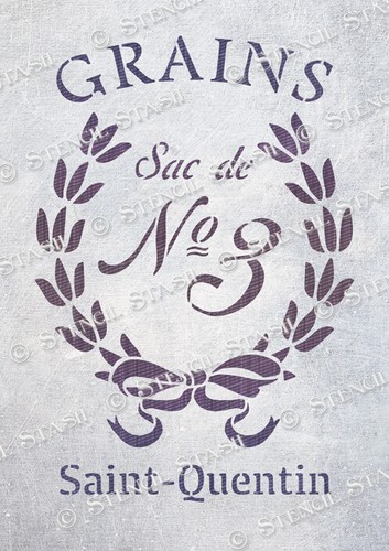Grain sack stencil 3 - stencil,