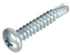 Pan-Head Drill Screws, Zinc