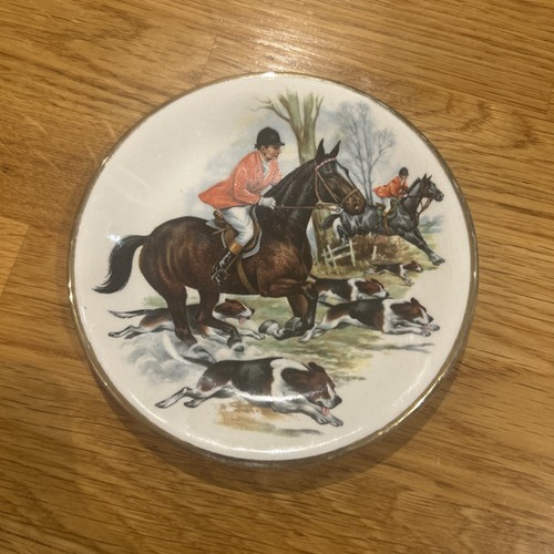 Fox hunt hunting plate pall - hunting,