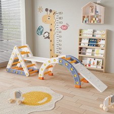 Kid Garden Slide Climbing