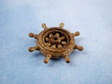 Walnut Ships Wheel 20mm - Model Boat fittings Craft Projects