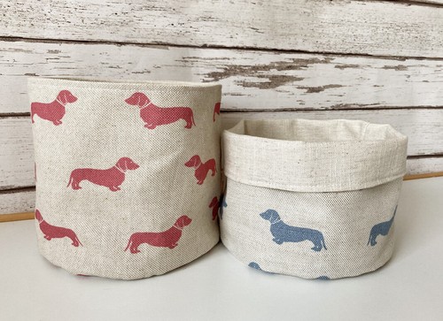 Handmade fabric storage - handmade, tub