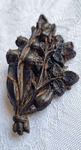 Vintage pressed horn mourning - vintage,