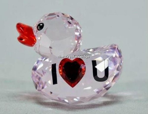 Swarovski crystal happy duck - duck,
