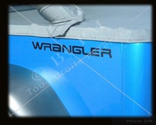 02 "Wrangler" Rear Wing Stickers for Jeep YJ / TJ and +++ Multiple Colors
