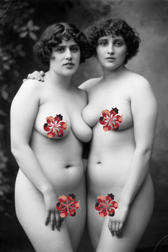 Vintage risque portrait - 12,