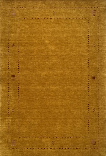 Gabbeh rug 100 - wool, gold