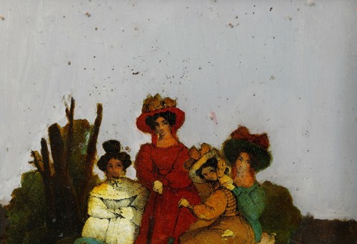 Framed oil painting under - oil,