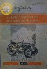 Ferguson Diesel Tractor TEF 20 Operators Manual - TEF20