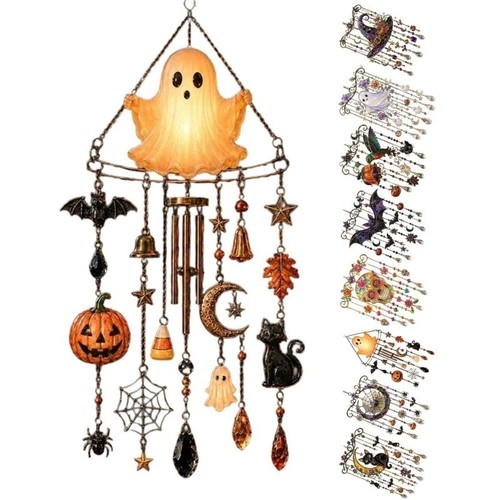Halloween themed crystal wind - crystal,