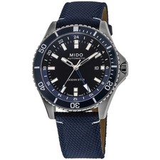Mido Ocean Star GMT Black Dial Fabric Men's Watch M026.629.17.051.00-SD