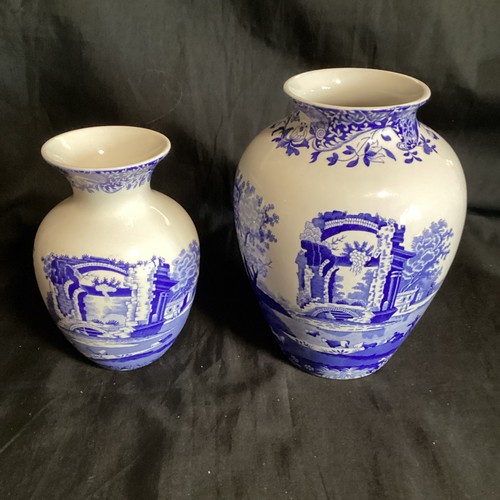 Spode blue italian vase 19 - spode,