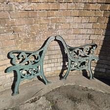 Vintage Cast Iron Heavy Bench