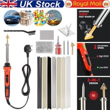 100W Plastic Welding Welder Soldering Iron Kit Car Bumper Repair Tool 56Pcs Rods