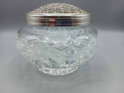 Heavy cut glass style - , rose