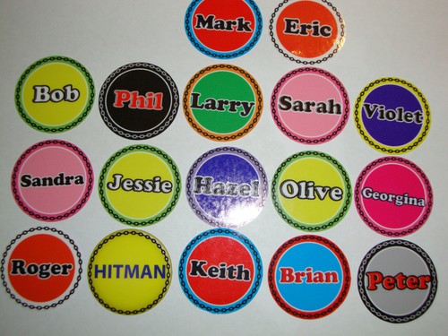 Lawn bowls stickers - 16,