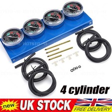 Motorcycle Fuel Vacuum Carburetor Synchronizer Carb Sync 4 Gauges Balancer Kit