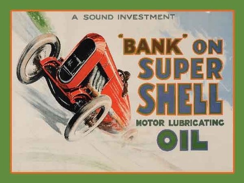 Bank super shell oil fridge - bank,