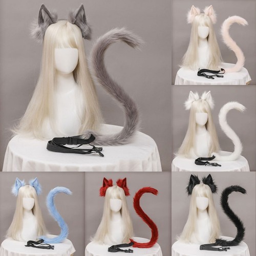 Faux fur fox wolf ears - fur,