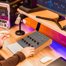 1-8-Channel Mixing Console Ultra Low Noise 8 Channels Line Stereo Mixer