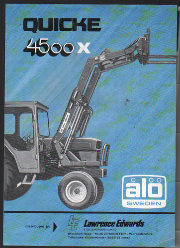 Quicke 4500x tractor - "4500x", front