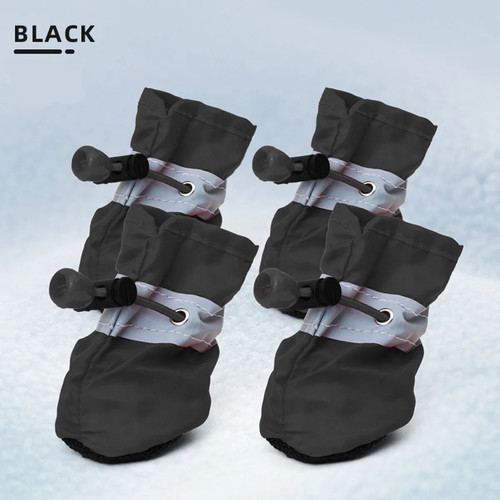 4pcs dog shoes waterproof anti - dog,