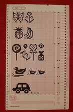 One Knitmaster Electronic Knitting Machine  Pattern Card /Mylar Sheet  Ñumber 7