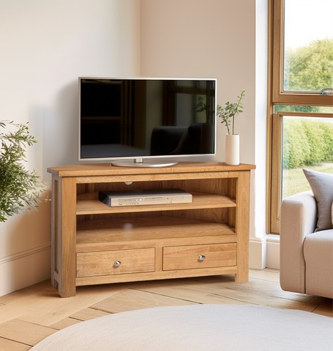 Corner stand oak - tv, stand,
