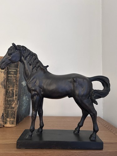 Large black faux bronze - black,