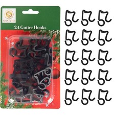 24Pcs Black Gutter Hooks for