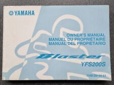 GOOD USED GENUINE YAMAHA YFS200 BLASTER QUAD OWNERS MANUAL 2004 5VM-28199-61
