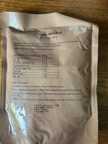 British army mod - british, ration